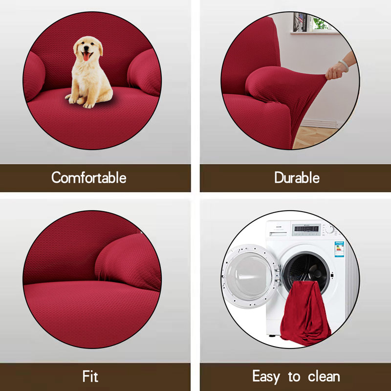 Housse pour fauteuil inclinable Sofa Stretch, Bourgogne