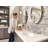 Chrome two-handle high arc bathroom faucet-98138255