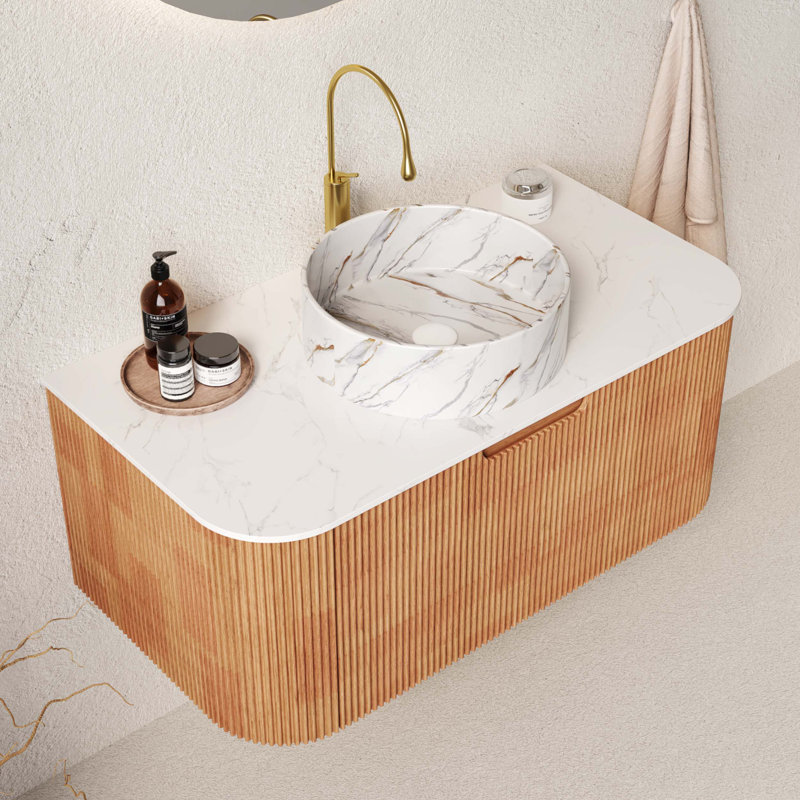 Meuble-lavabo 36 po avec lavabo, Naturel, 36"
