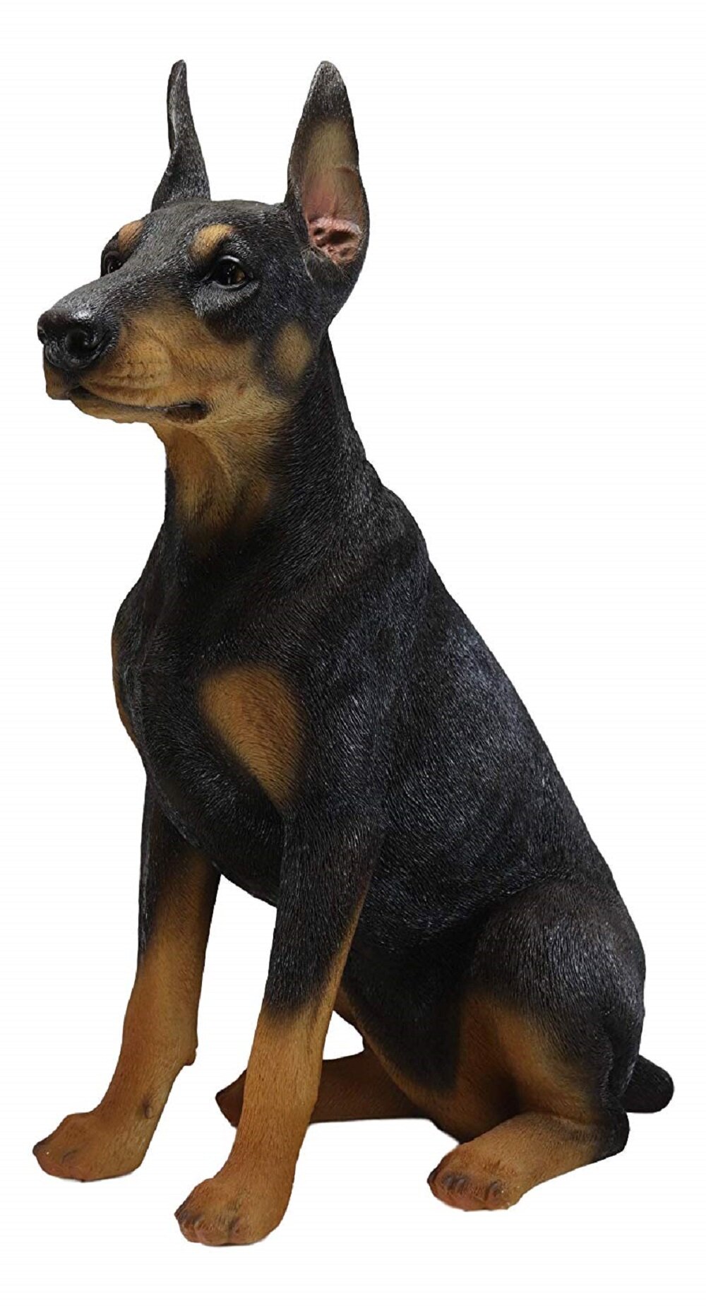 Wooden Dobermann Toy Wooden Dog Figurine Wooden Doberman Figure 