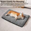 Tapis de lit pour chien Rose Plush, tapis antidérapant lavable-98258657