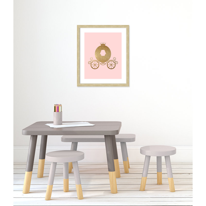 Fairy Tale Fairytale 3, impression sur papier, H 26,5 po x l 22,5 po x P 0,63 po, Encadré plat champagne