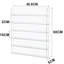 Azzitta 6 Piece Acrylic Floating Shelf