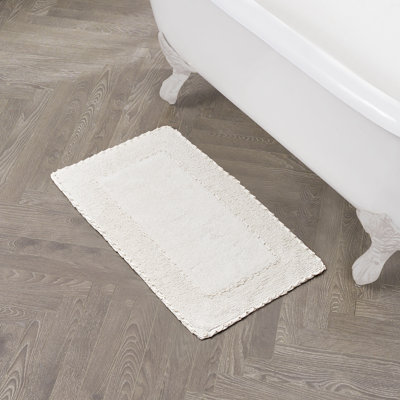Laura Ashley Ruffle 100% Cotton Bath Rugs