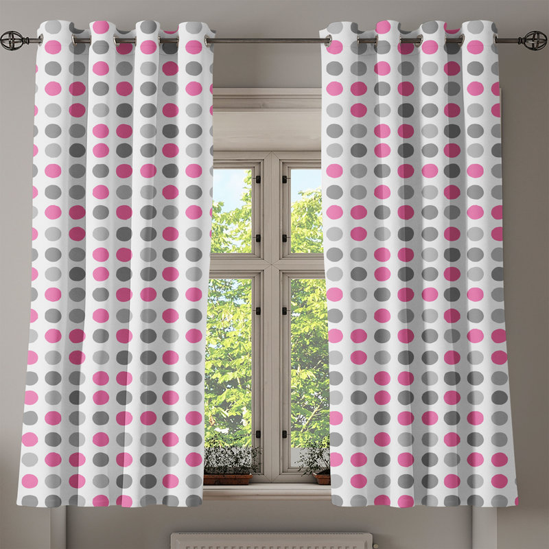 Rideaux à œillets décoratifs East Urban Home, L 50 po x L 63 po
