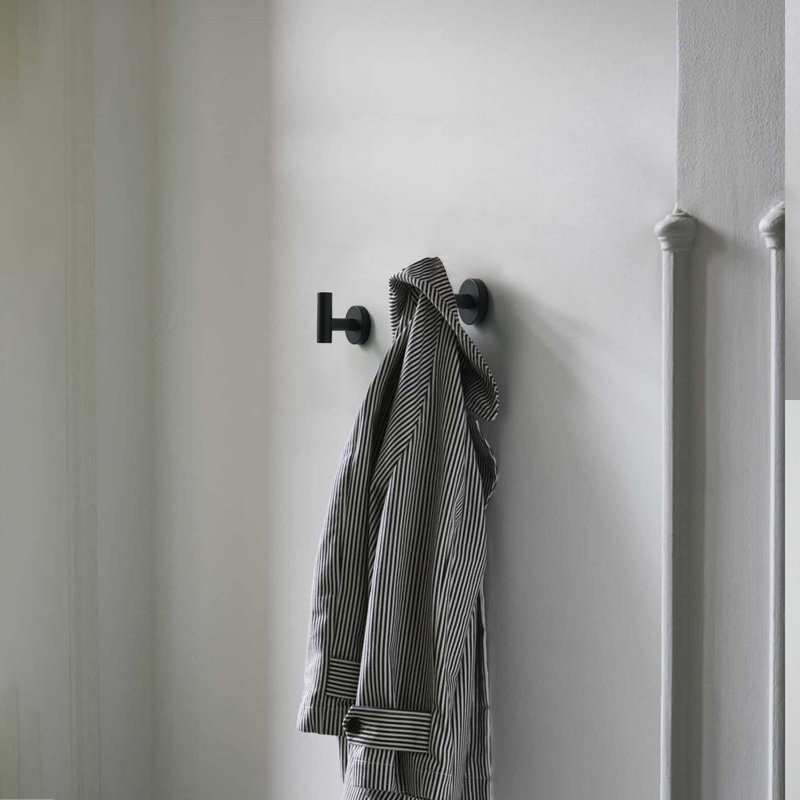 Stainless Steel Wall-Mounted 5-piece bathroom hardware set, Matte Black