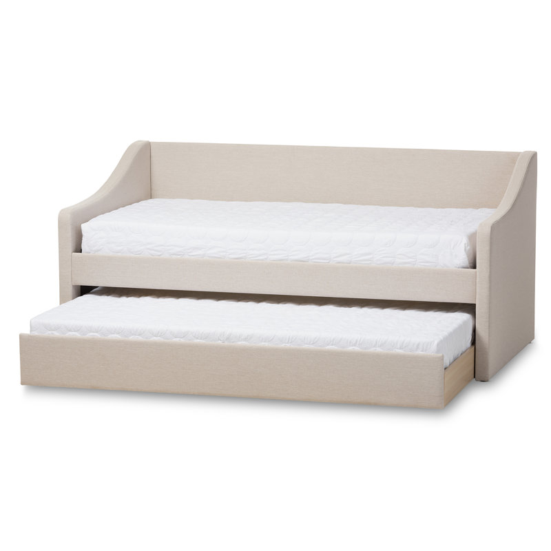 Erek Upholstered Daybed, Beige
