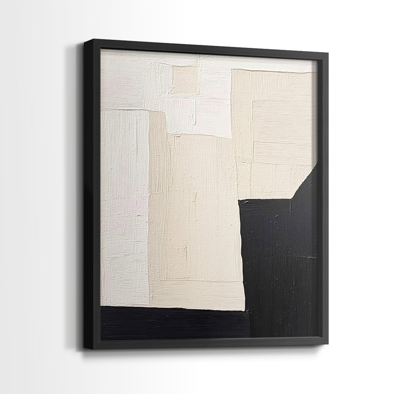 "ABSTRACT Series DCL" par J Paul, Noir, noir, noir, noir, H 11 po x l 9 po