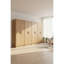 Armoire de rangement polyvalente en chêne Modex avec tablettes réglables et portes à fermeture douce pour une organisation polyvalente-515078310