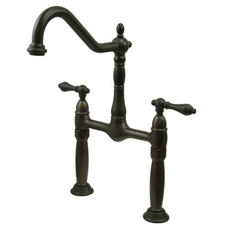 Victorian Vessel Sink Bathroom Faucet, Dark Bronze