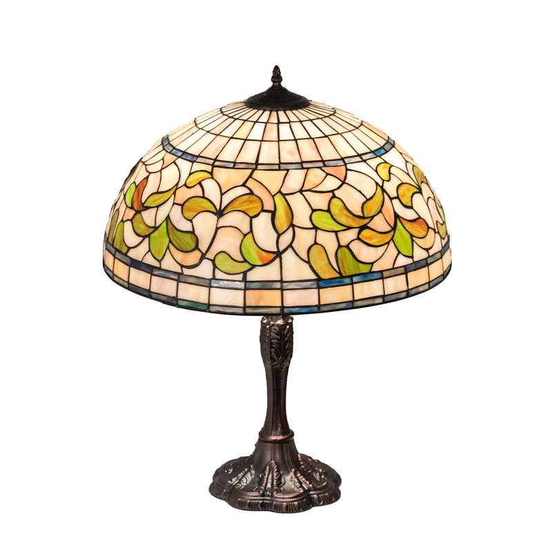 Lampe de table en acajou 26 "Reem