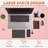 Computer Desk 32 Inch Adjustable Screw Feet Writing Table Wooden Modern Office Desk Simple Study Table with Robust Metal Frame for Office Home Study Writing-1335664627