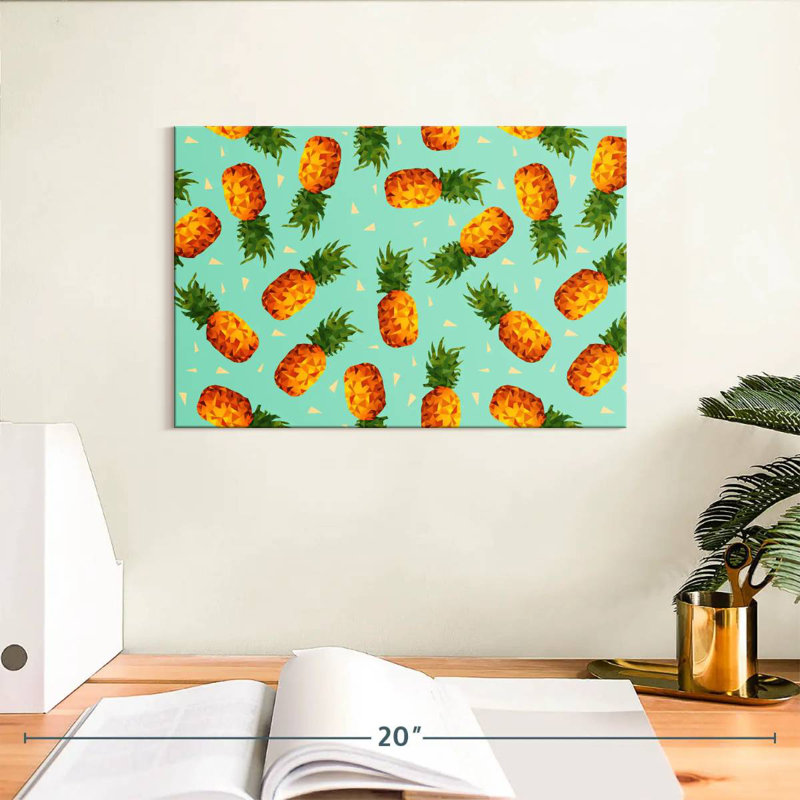 Yarlin Hipster Pineapples, 8" H x 12" W