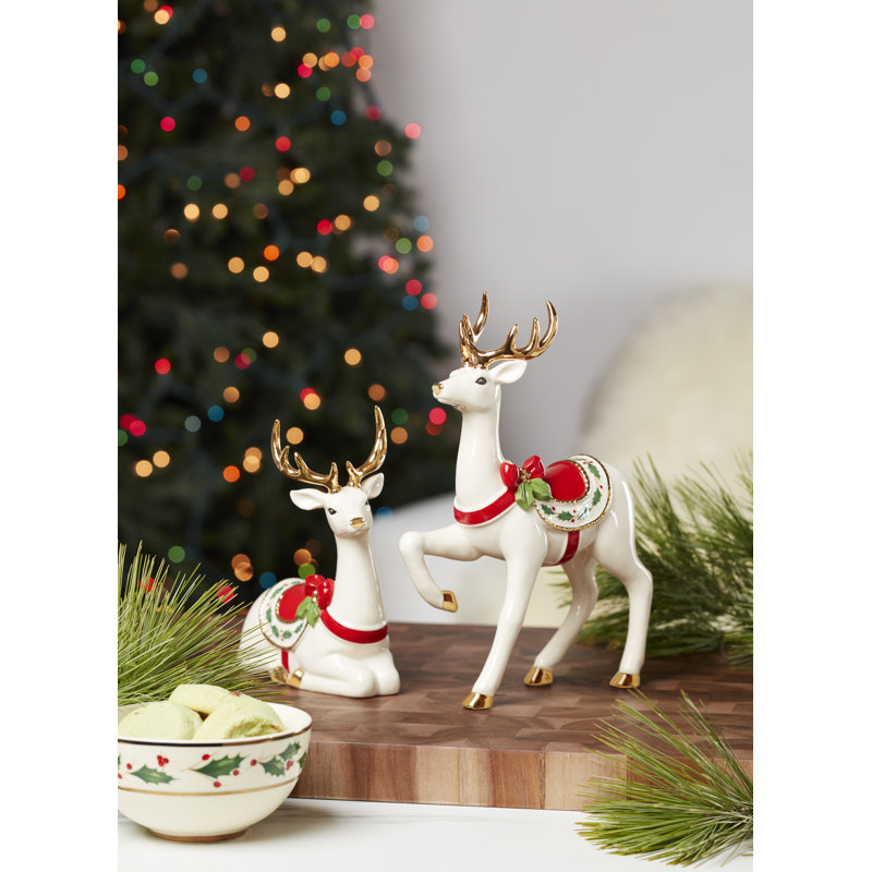 Standing Reindeer Figurine
