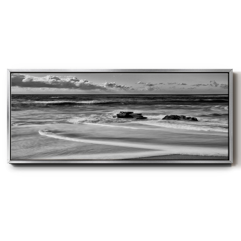 Whispering Sands Beach- Framed Canvas, 24" H x 60" W
