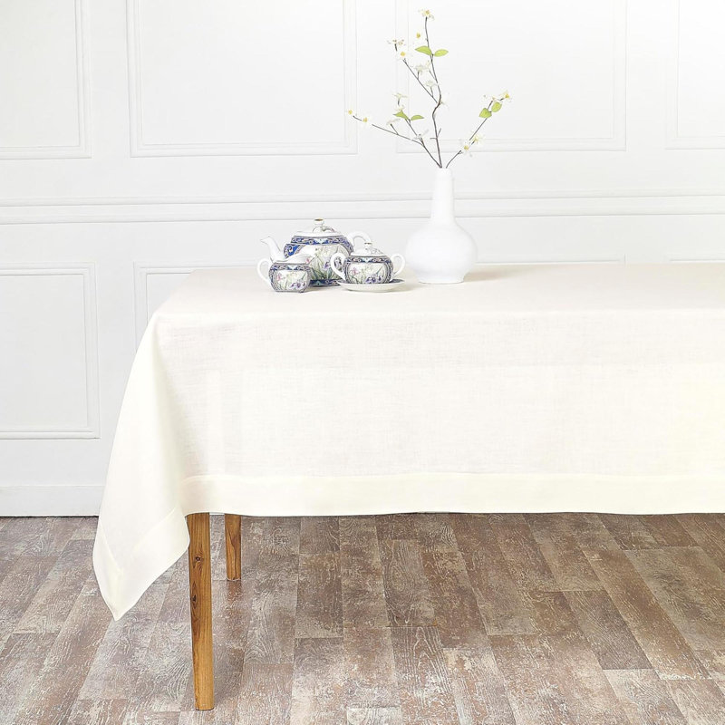Nappe en lin - 100% lin noir pur - Nappe lavable à la machine pour les tables rectangulaires pour l'automne, Halloween, l'Action de grâce