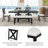 Zelmiro 6 - Person Extendable Solid Wood Top Four Leg Base Dining Set-699028638