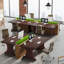 Bureau d'ordinateur 63 pouces noyer