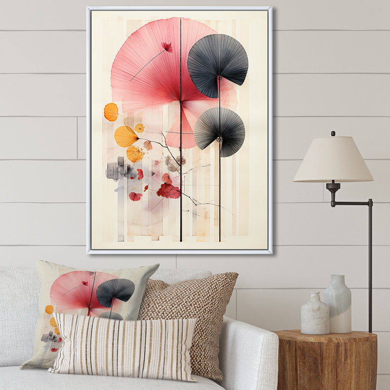 «Tavist Asian Art Seashell Sumi IX», reproduction d'art sur toile, H 20 po x l 12 po x P 1 po, Toile encadrée flottée blanche