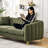 85" Oversized Chenille Sofa, 3 Seater Deep Couch,Modern Tufted Couch