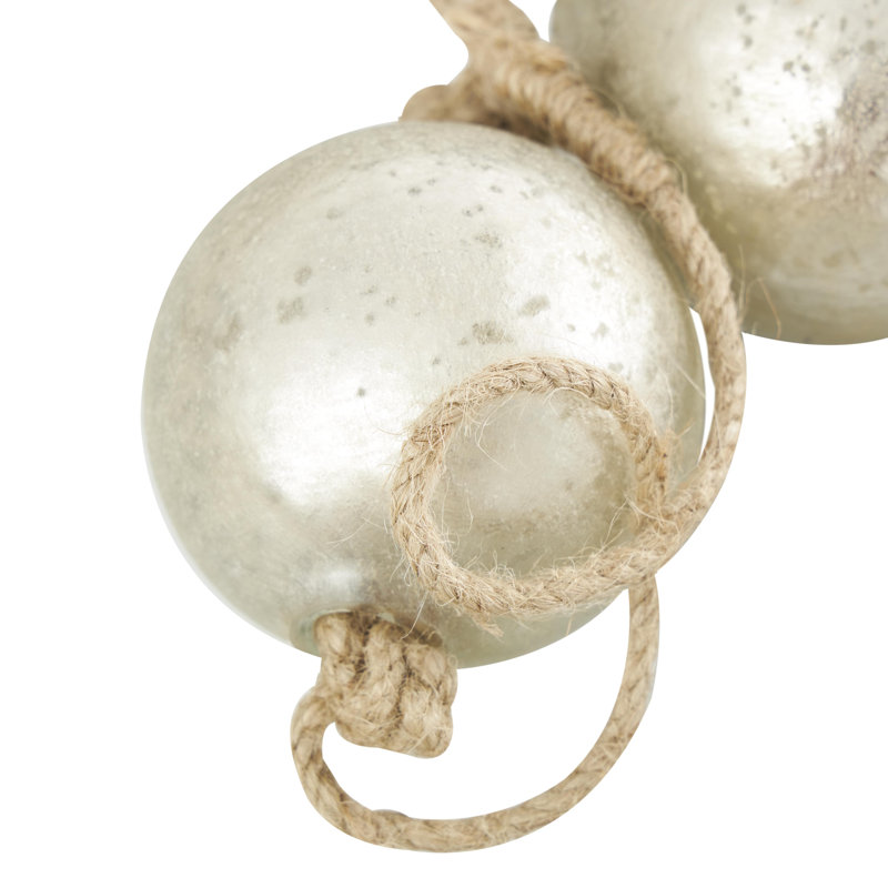 Guirlande Pearl, L 91 po, Argent