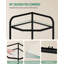 160cm H x 30cm W Metal Corner Bookcase-131134092
