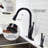 Pull Out Kitchen Faucet In Oil - Rubbed Bronze, Clean And Modern Appearance, Resists Tarnish, Single Handle Control, Nozzle Self Retracting, Sink Or Countertop Mount, Dual Spray Functions Bronze For