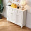 Banc de rangement blanc en bois manufacturé