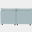 Canapé modulaire modulaire avec rangement, canapé-lit, canapé en chenille bleu antique de 2 pièces pour la maison, ressorts ensachés, confortable, capacité de poids de 250 lb par siège-2082196660