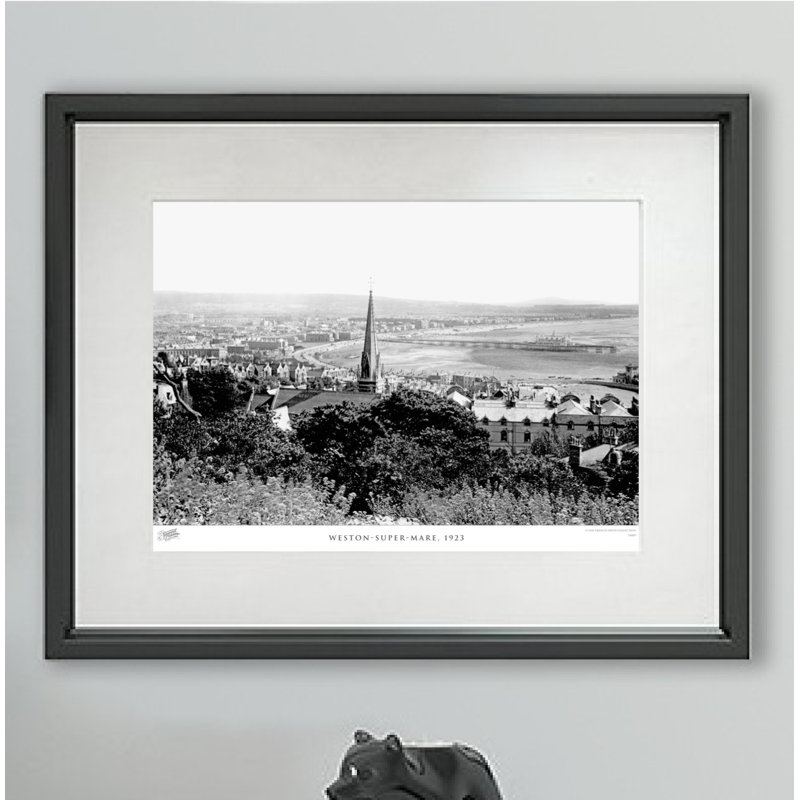 Weston-Super-Mare, 1923 - Single Picture Frame Print, 28cm H X 36cm W x 2cm D