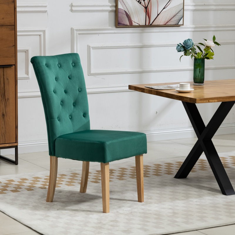 Lassen Upholstered Dining Chair, Green