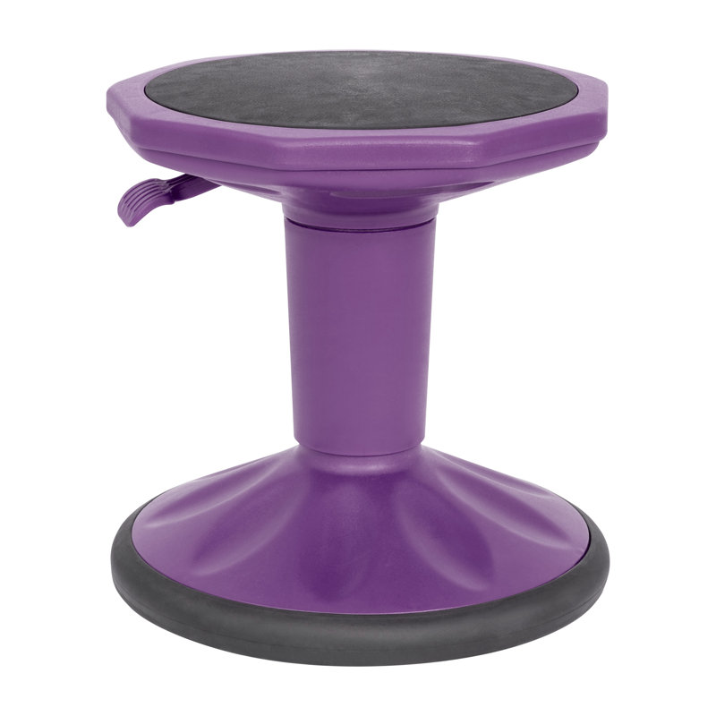 Tabouret actif à hauteur réglable Colton pour la classe et la maison, Mauve
