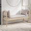 Banc rembourré avec pieds tournés-257219765