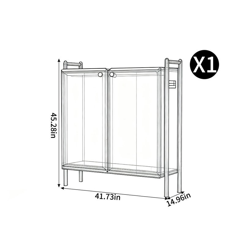 Armoire de rangement pour chaussures, Noir