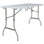 Table pliante en plastique à hauteur ajustable avec poignée de transport 60 po Parker