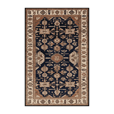 Tapis brun turc lavable à la machine