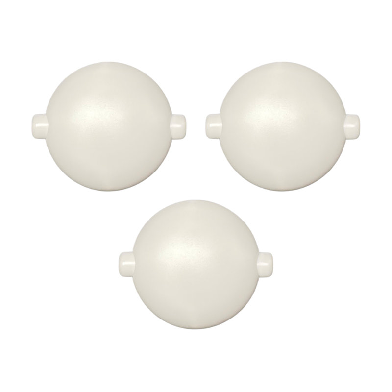Qdos Adhesive Double Door Lock White - 3 Pack