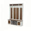 Banc de vestibule 5-en-1 avec portemanteau-2041048043