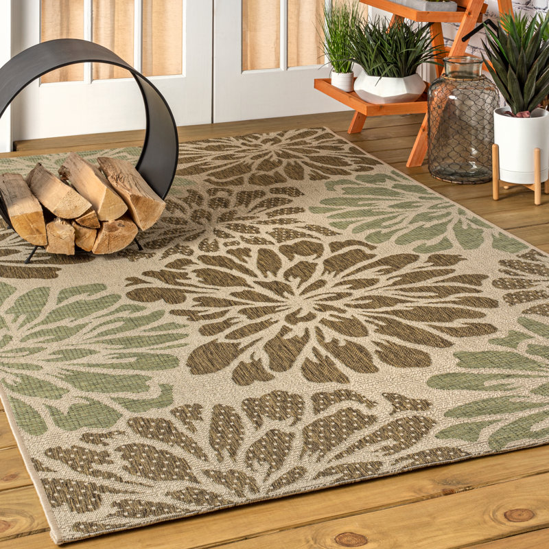 Tapis intérieur / extérieur Hagy, Rectangle 6 pi x 9 pi