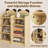 Modular Wood Kids Bookcase Storage Organizer With Bear Design For Nursery, Bedroom, Playroom，Reading Nook - A-121595827