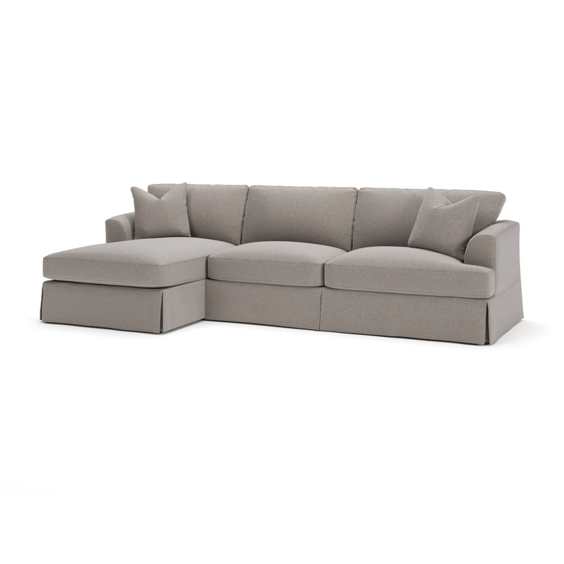 Lucia L-Sectional, Apollo Pebble Boucle, Right Hand Facing