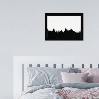 «Black and White Abstract Shades» par Oliver Gal - reproduction