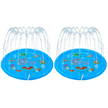 Banzai JR Sprinkle and Splash Play Mat Inflatable Water Fountain