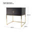 Honester 50.2cm W Particle Board / Chipboard Bedside Table
