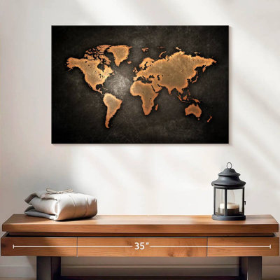 Carte du monde rétro Aliaz