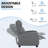 Recliner Chair PU Leather Recliner Sofa-1695736320