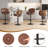 Modern Swivel Faux Leather Bar Stool-1578393036