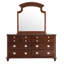 Commode 12 tiroirs pour salon et chambre à coucher, cappuccino