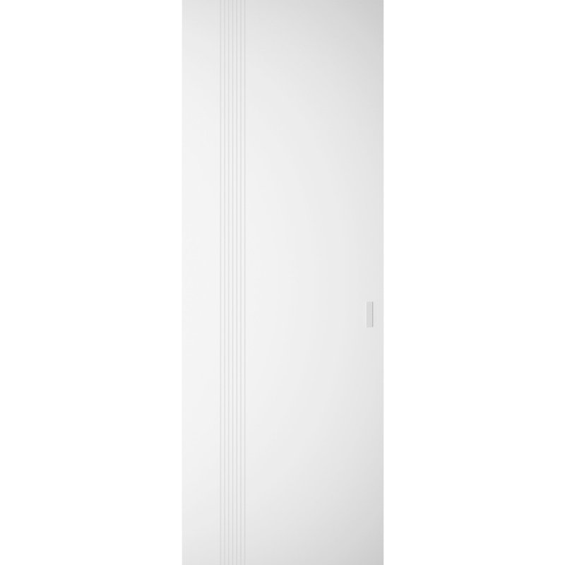 Grange cachée | Basique 0111 | Portes en placage de bois | Ensemble coulissant magique Magic |, 32" x 84", Blanc arctique