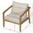 Outdoor Acacia Wood Club Chair(Set Of 2)